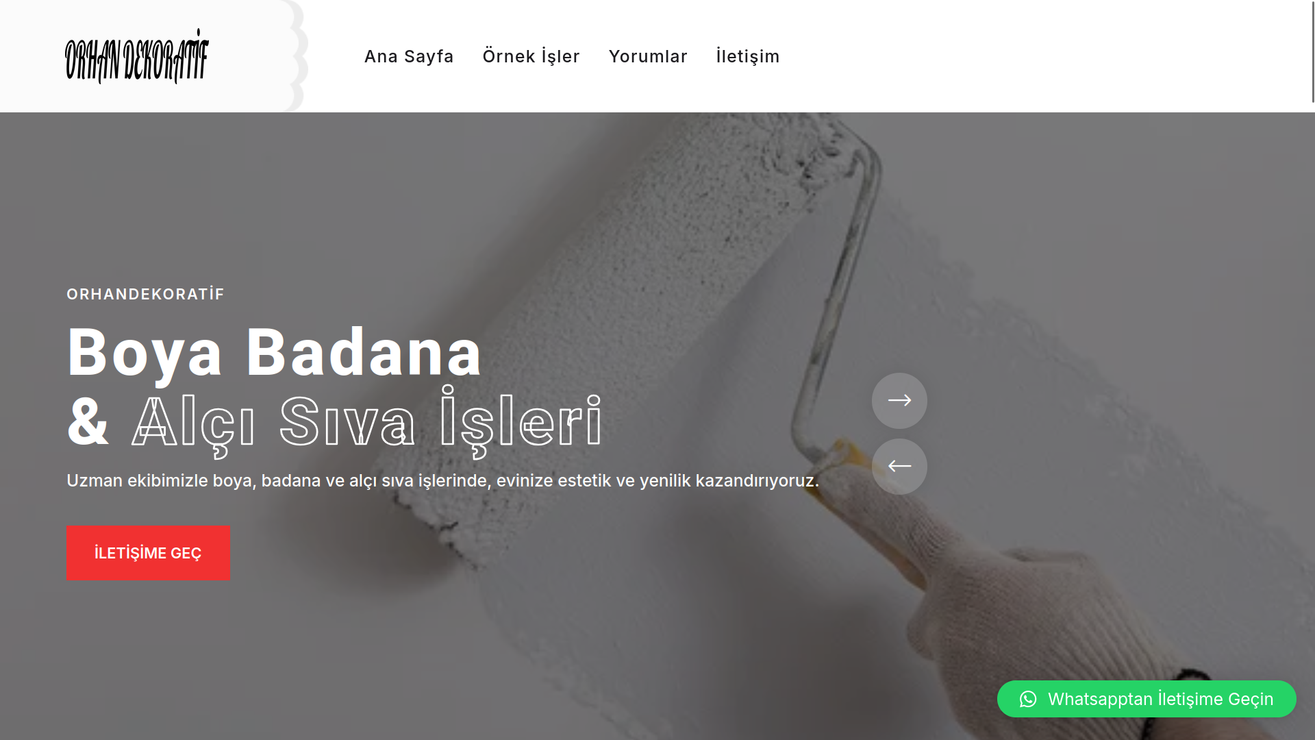 OrhanUsta Website Tasarımı